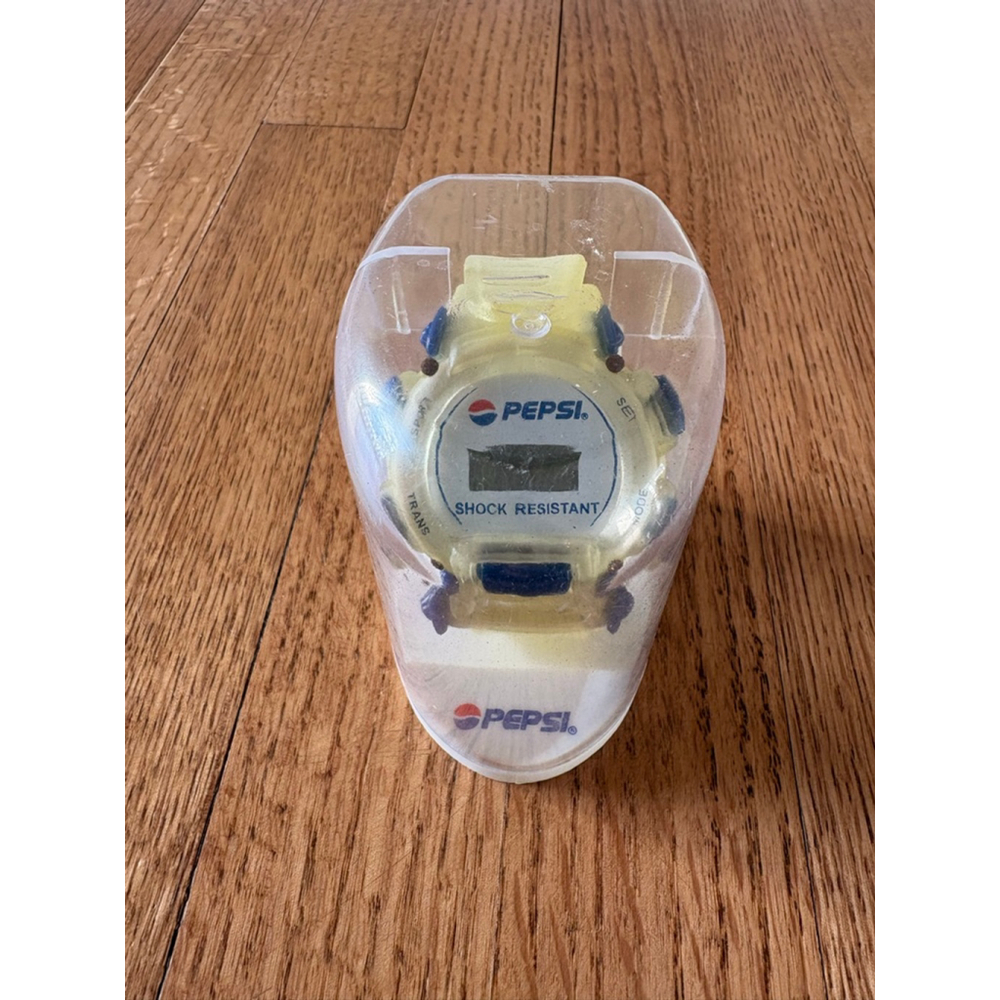 Vintage Pepsi Digital Watch Shock Resistant New in Box